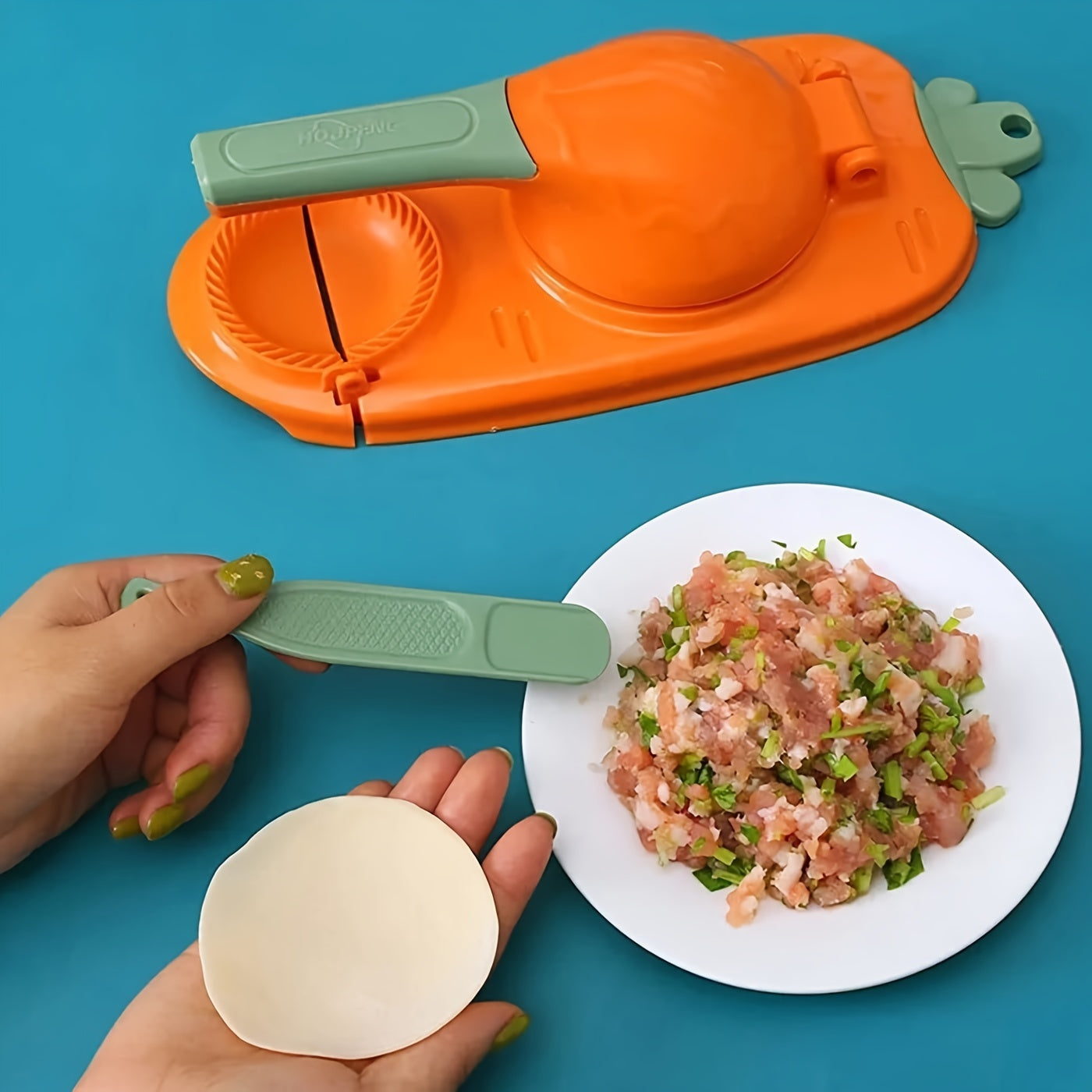 1-Piece 10"/9" 2-in-1 Dumpling Maker