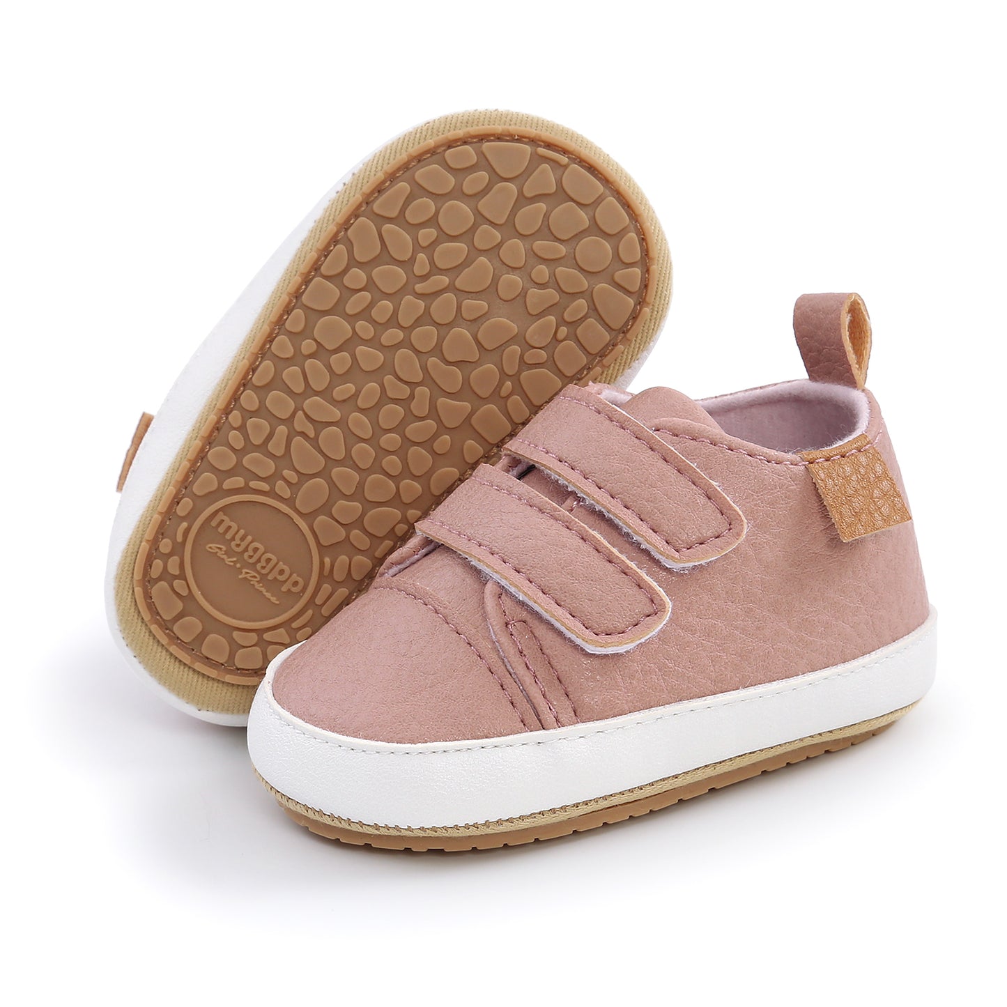 Non-Slip High-Top PU Leather Walking Shoes for Baby Boys and Girls