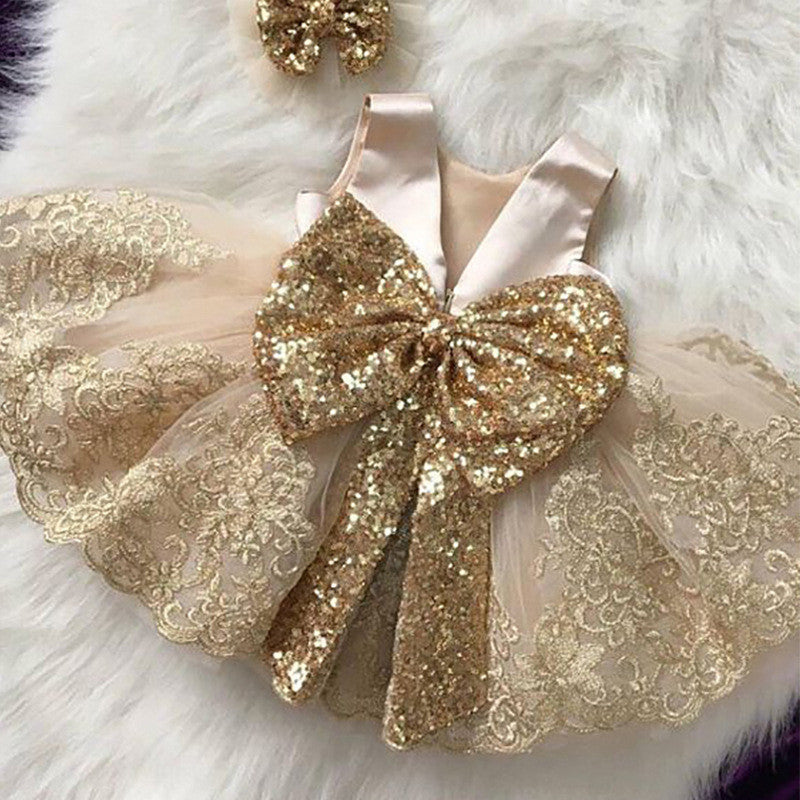 Sleeveless Fancy Wedding Dress for Girls: Baby Kids Princess