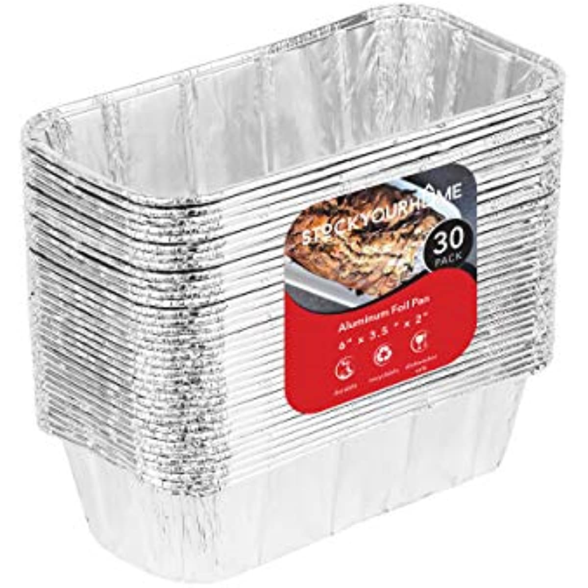 1 Lb Aluminum Loaf Pans (10/20/30pcs)