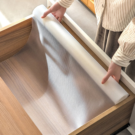 Non-Adhesive Shelf Liners Roll - Waterproof and Non-Slip for Kitchen Cabinets and Drawers