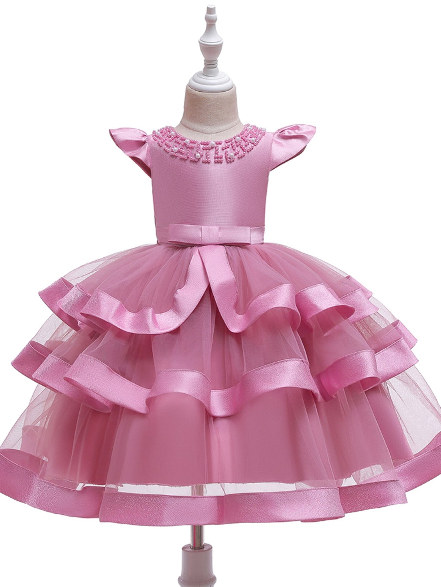 Elegant Mesh Princess Dress for Girls