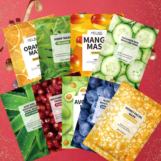 7-Piece Plant/Fruit Natural Extract Facial Mask Set