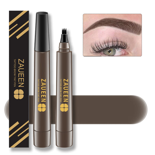 Microblading Eyebrow Pen: Waterproof, Long-Lasting, Black-Brown Brow Pencil