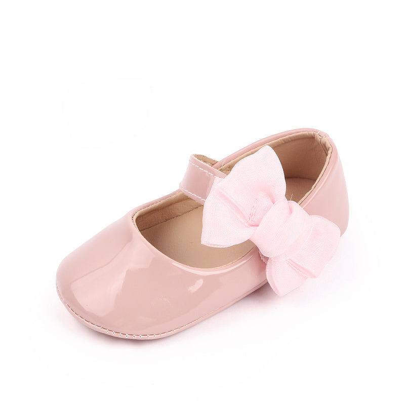 Infant Baby Girls Mary Jane Ballet Flats with Bow Decor