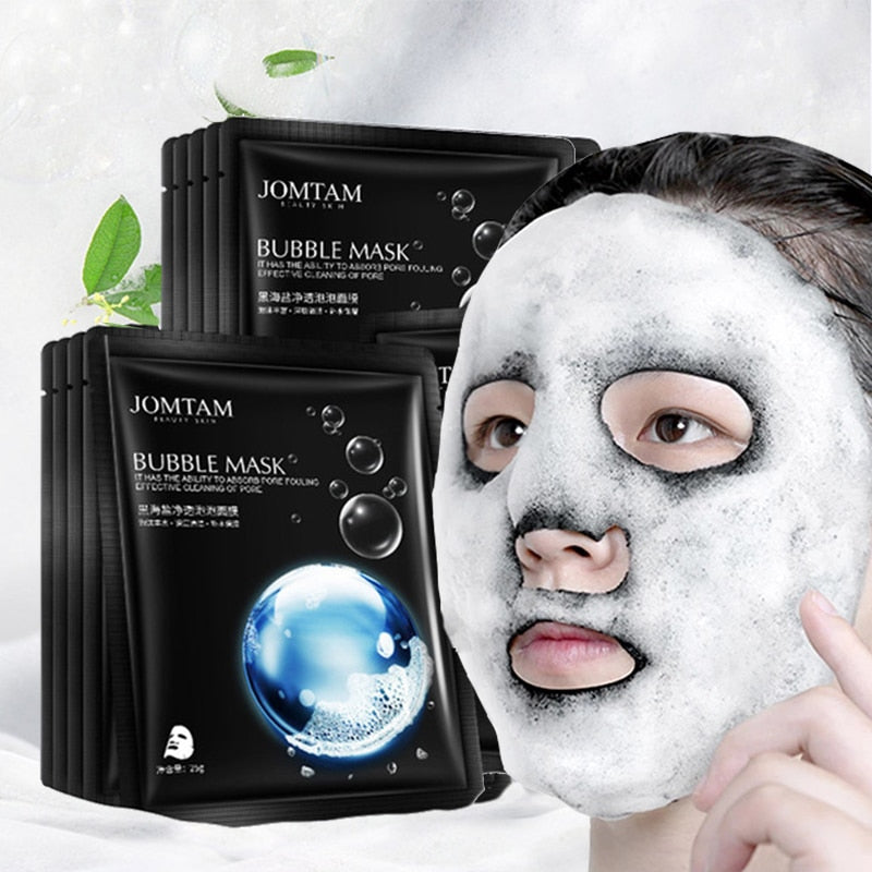 "(1 PACK) Deep Cleansing Black Sea Salt Bubble Facial Mask: Pure Moisturization for a refreshed and revitalized skin"
