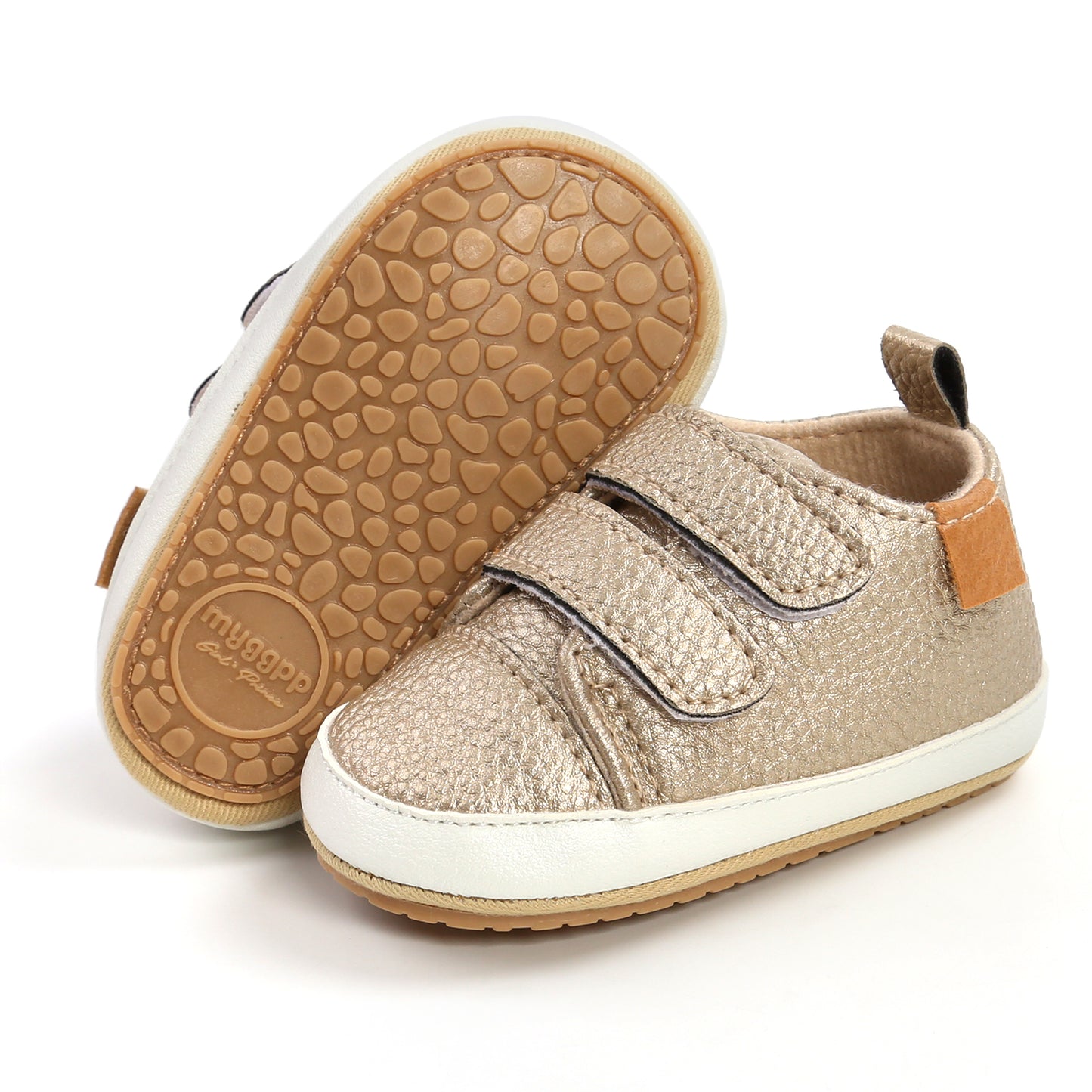 Non-Slip High-Top PU Leather Walking Shoes for Baby Boys and Girls
