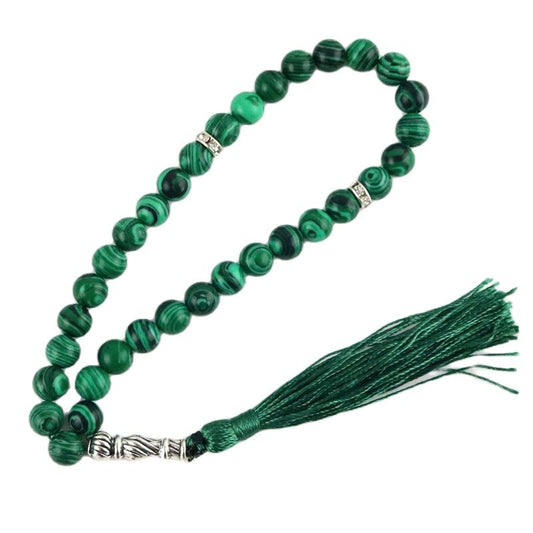 33 Beads Tasbih Stone Bracelet 8mm Beads Islamic Muslim Prayer Jewelry