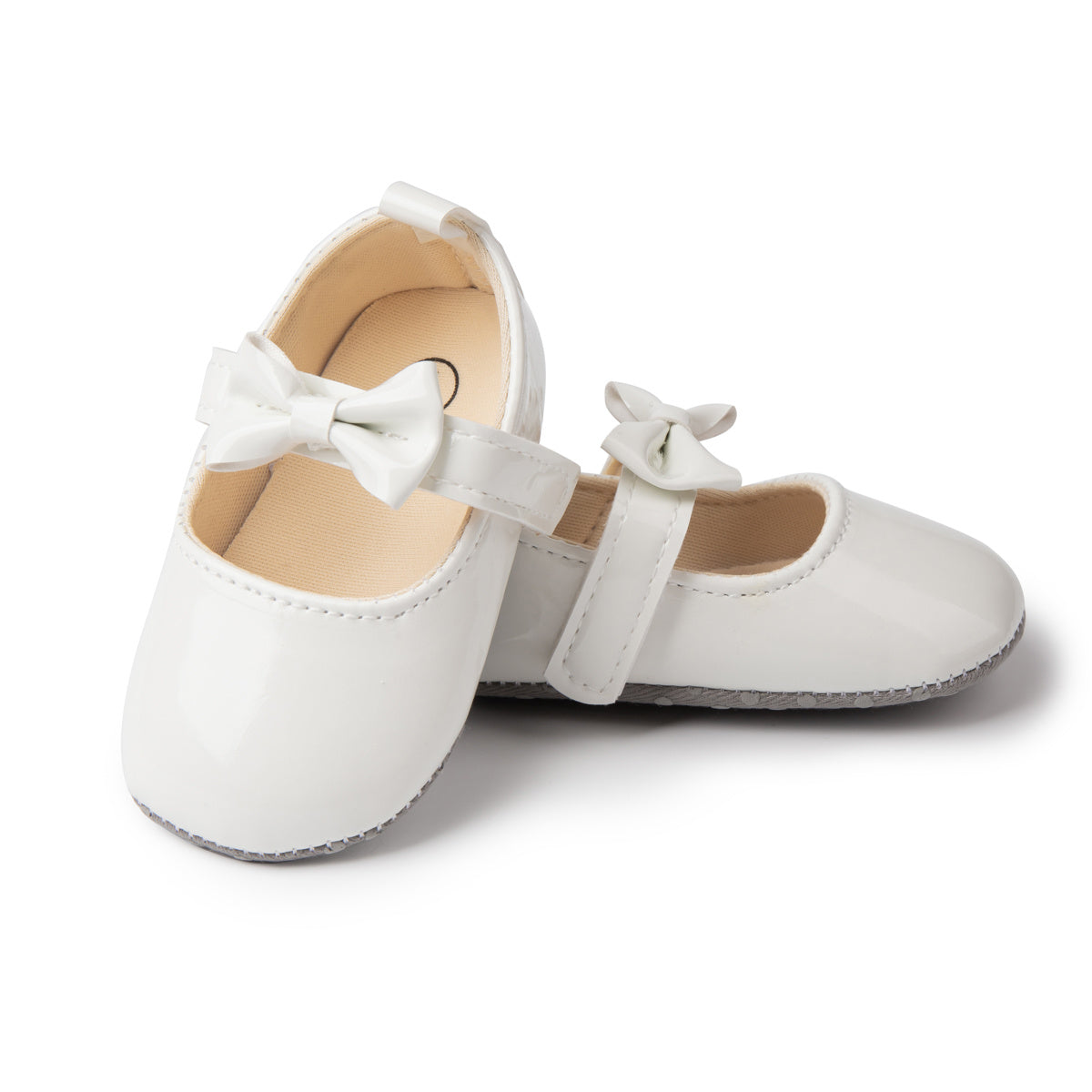 Baby Soft-soled Mary Jane Shoes with Bow Decor