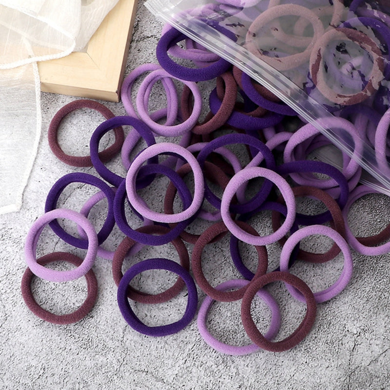 50PCS Solid Color Hairbands