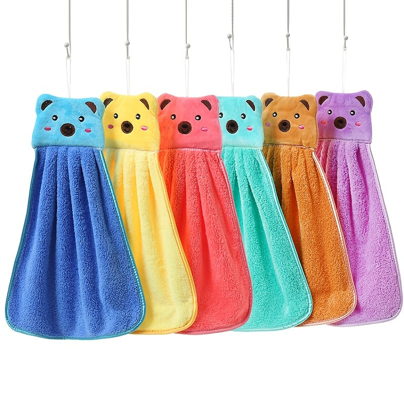 3PCS Cartoon Bear Kitchen Cleaning Towels