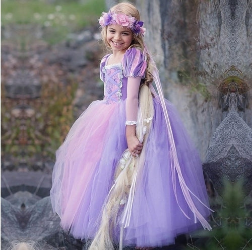 Fancy Beauty and the Beast Baby Girl Halloween Cosplay Costume for Carnival and Christmas Princess Dresses