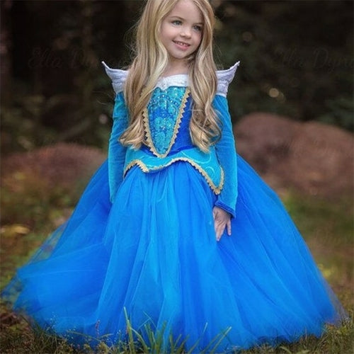 Fancy Beauty and the Beast Baby Girl Halloween Cosplay Costume for Carnival and Christmas Princess Dresses