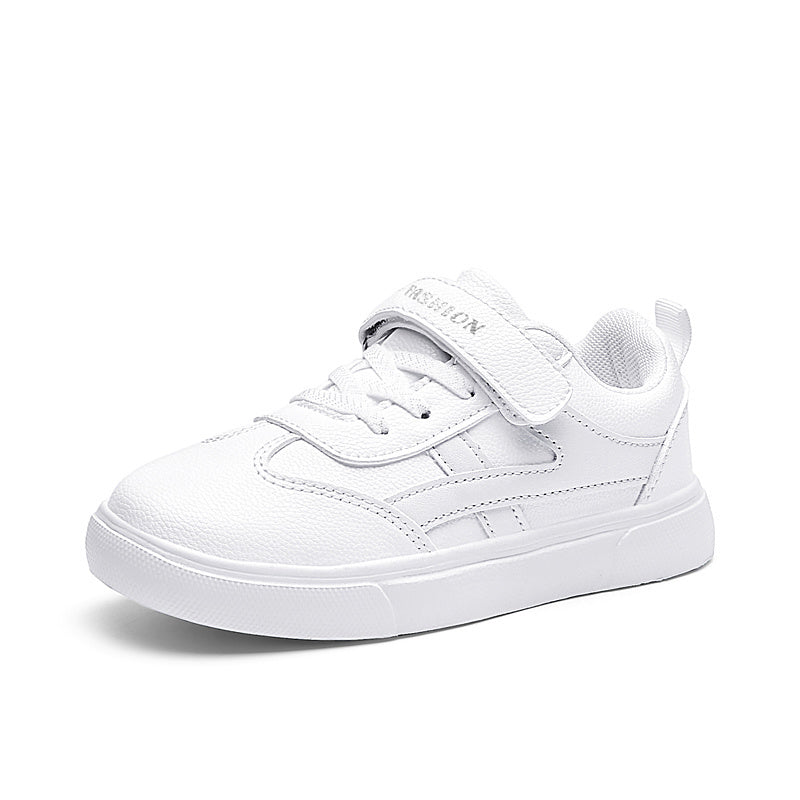 Boys' Casual Simple White Sneakers