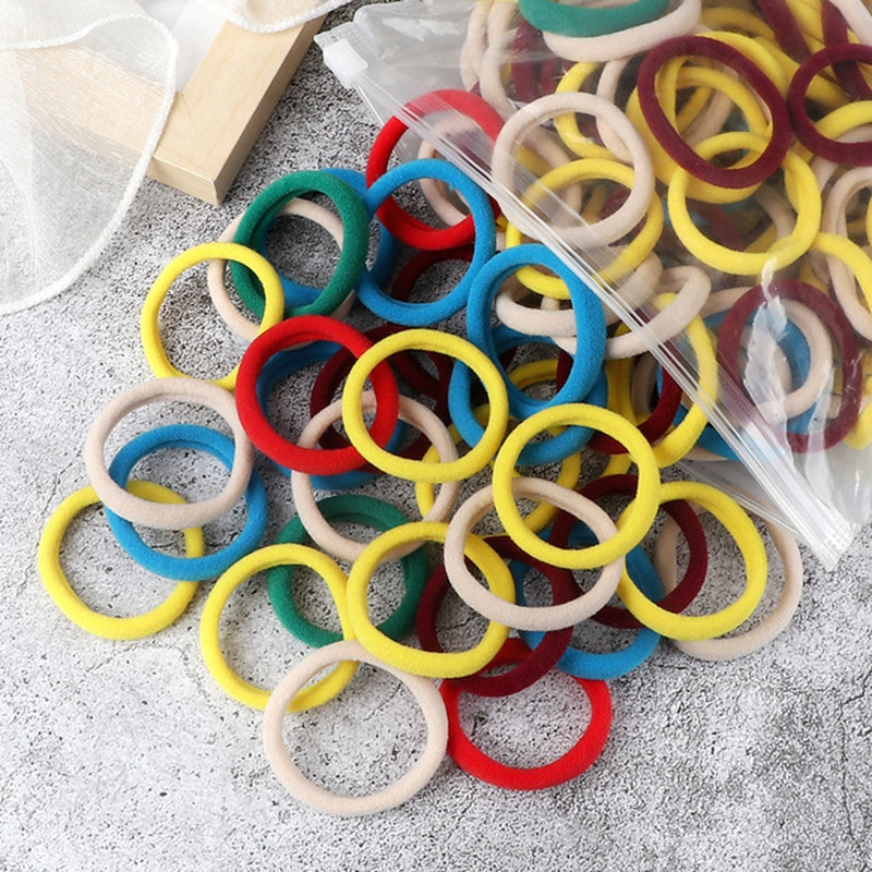 50PCS Solid Color Hairbands