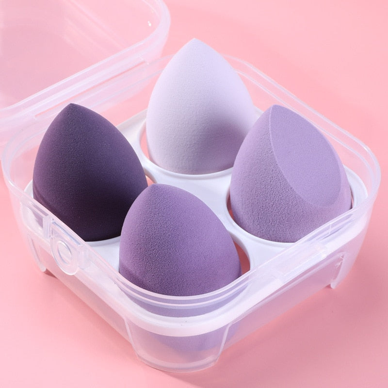 "Transform Your Makeup Game: 4 Piece Makeup Sponge Powder Puff Set for Flawless Application"