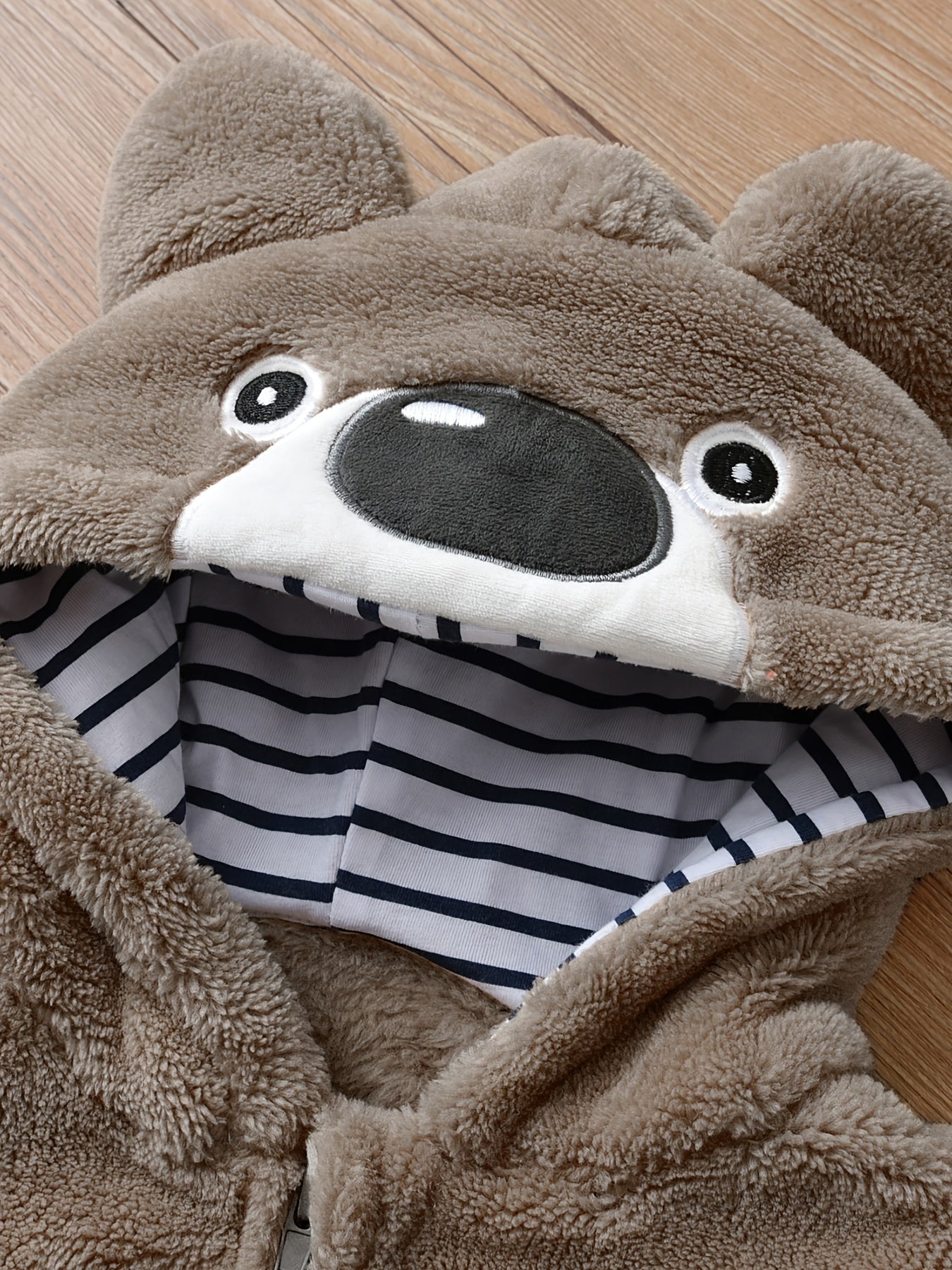 Newborn Infant Cute Bear Hooded Romper