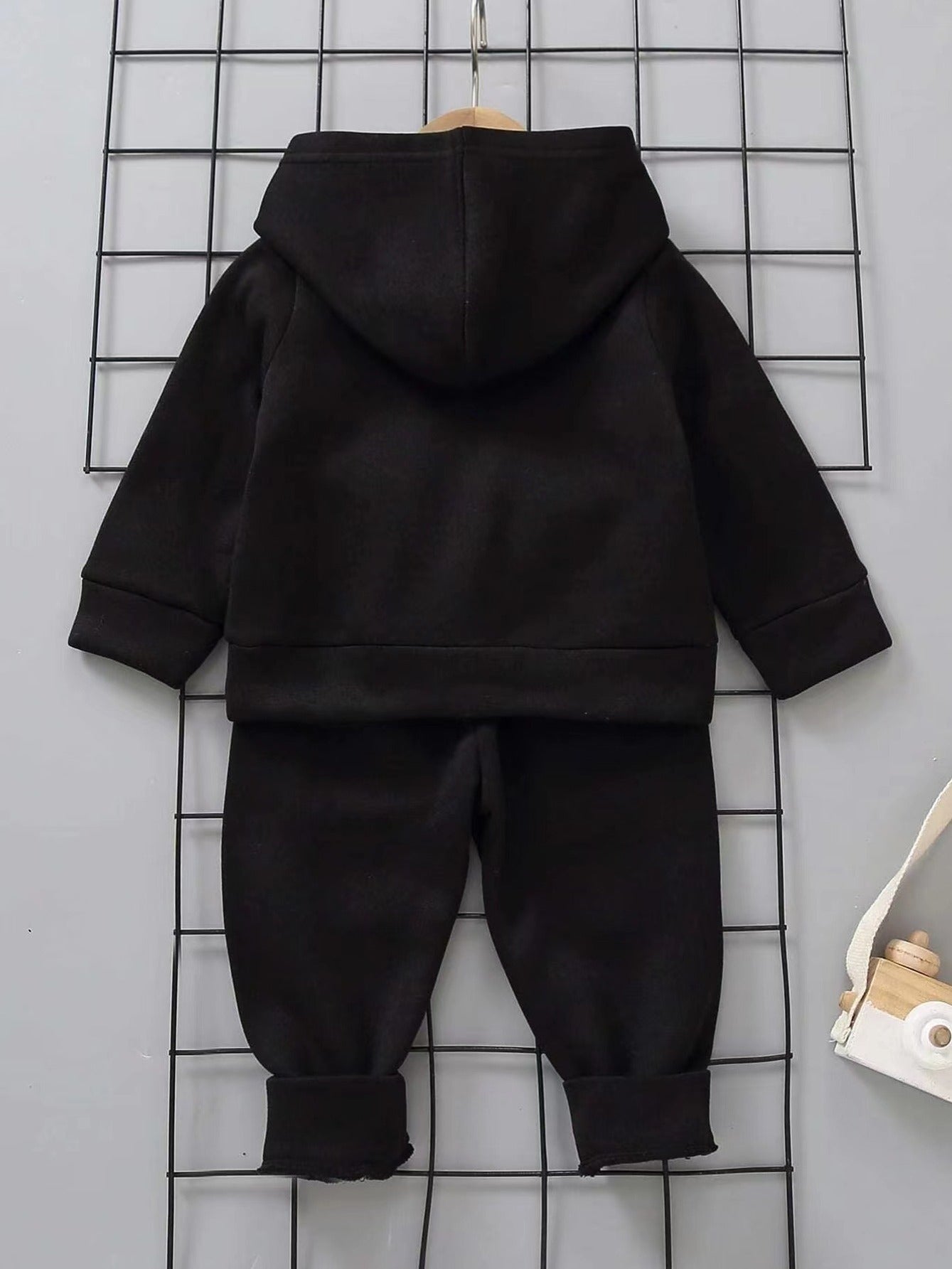 "MAMA'S BOY" Thermal Hoodie and Sweatpants Set for Baby Boys