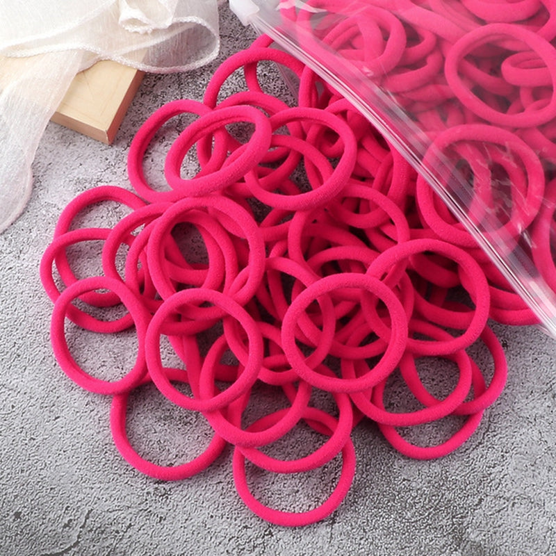 50PCS Solid Color Hairbands