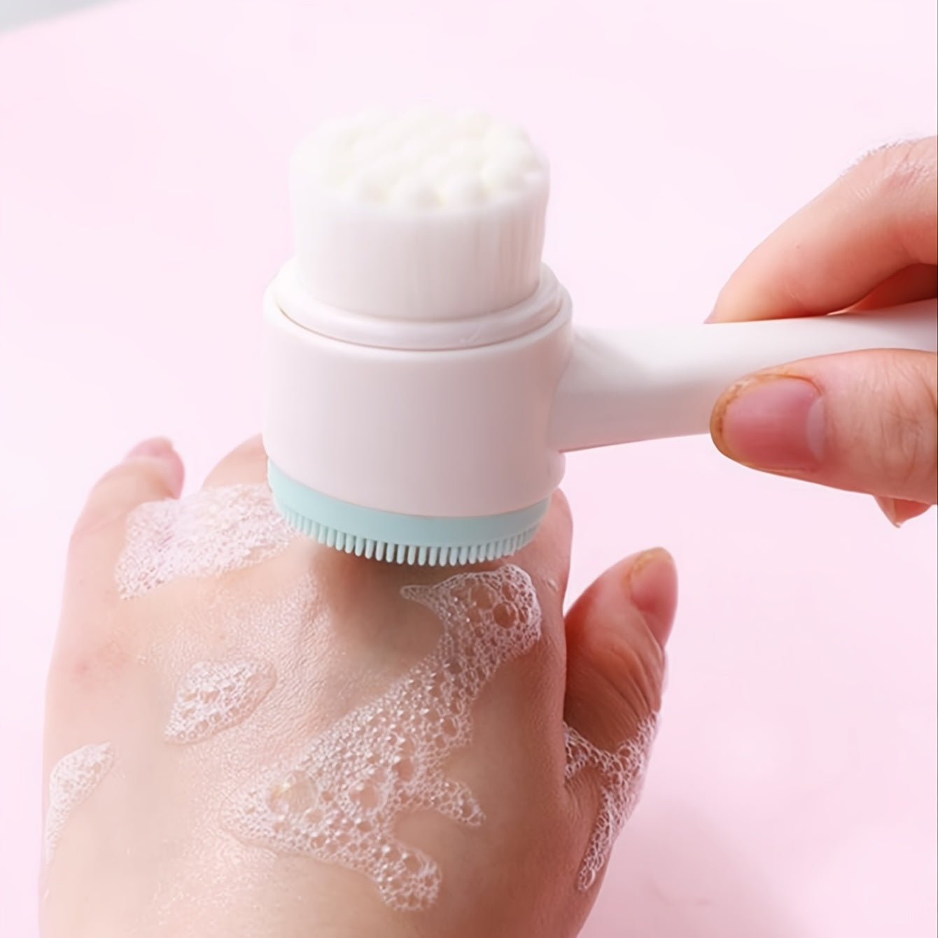 3D Double-Sided Silicone Face Wash Brush