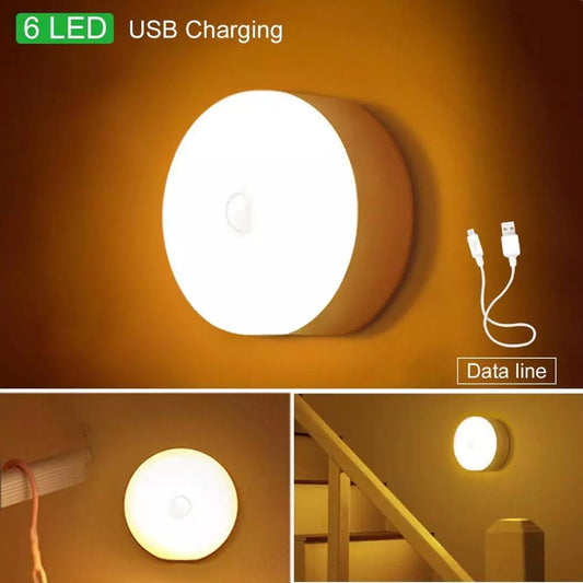 Bedroom Decor Light, 6 LED Detector Wall Decorative Lamp for Staircase, Closet, Room