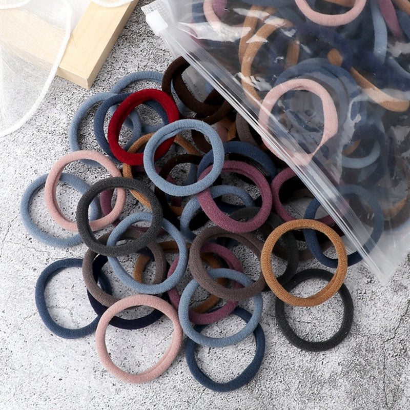 50PCS Solid Color Hairbands