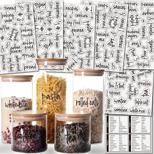 120 Piece Kitchen Organization Labels