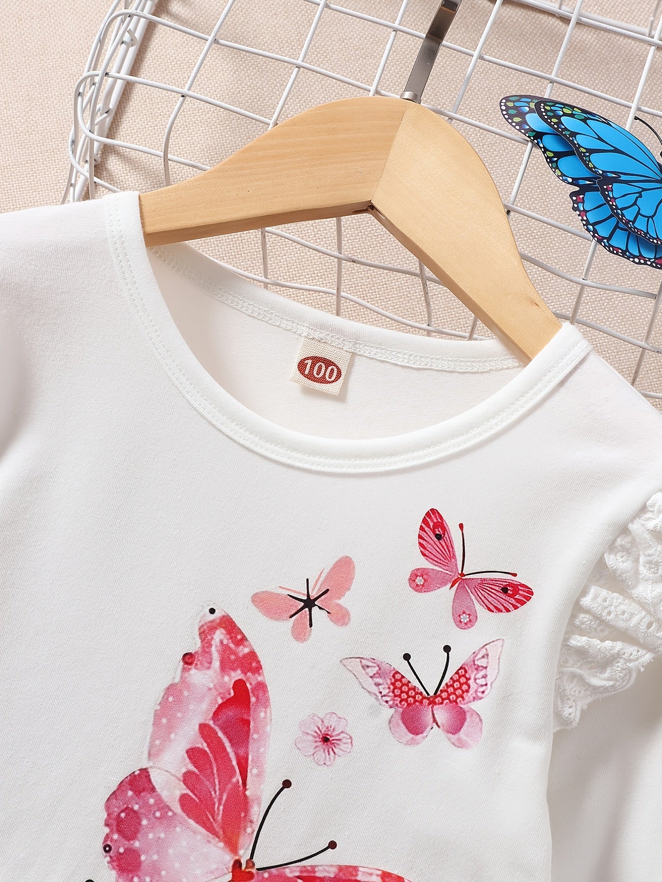 Girls Ruffle Butterfly Print Dress - A Fun and Stylish Outfit for Kids