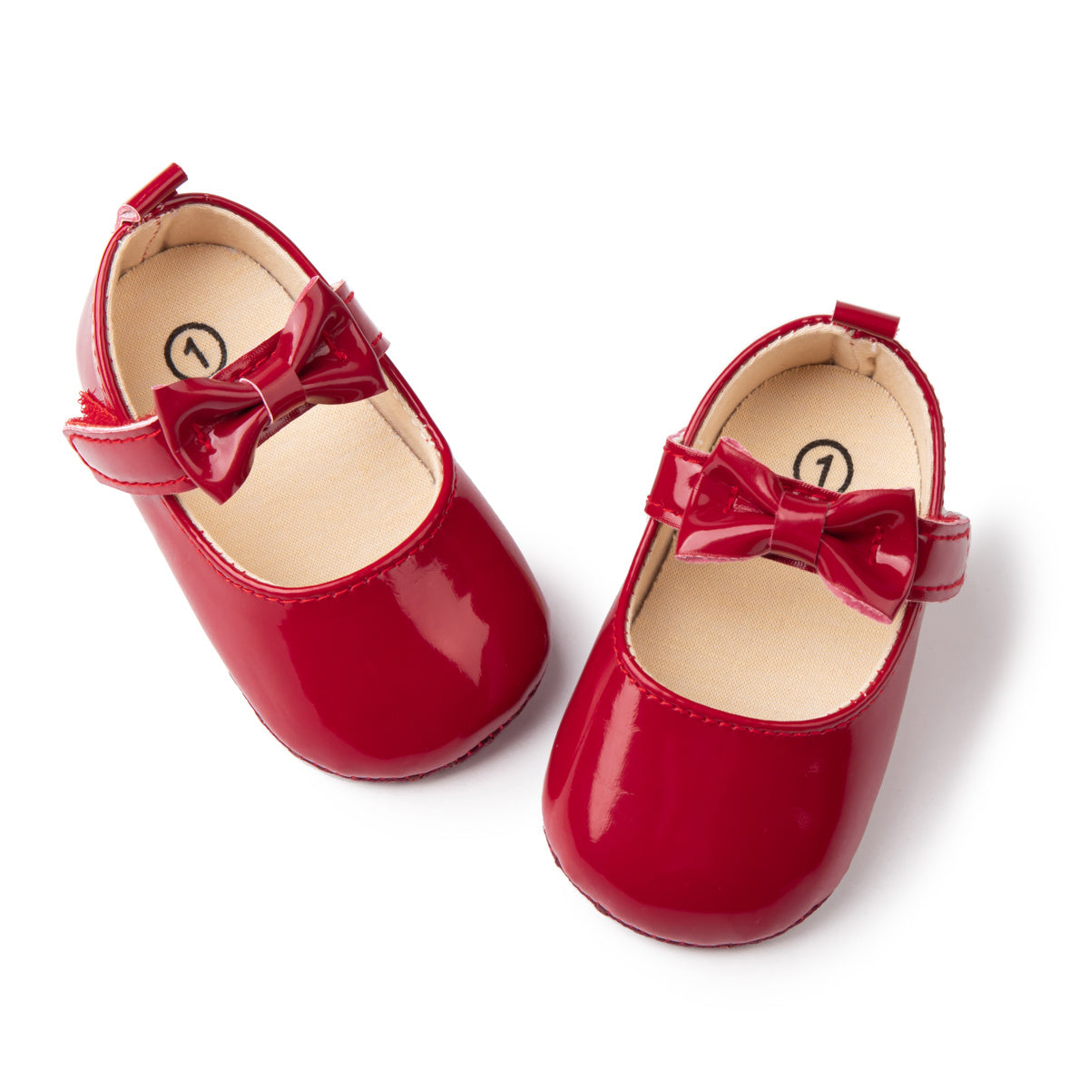 Baby Soft-soled Mary Jane Shoes with Bow Decor