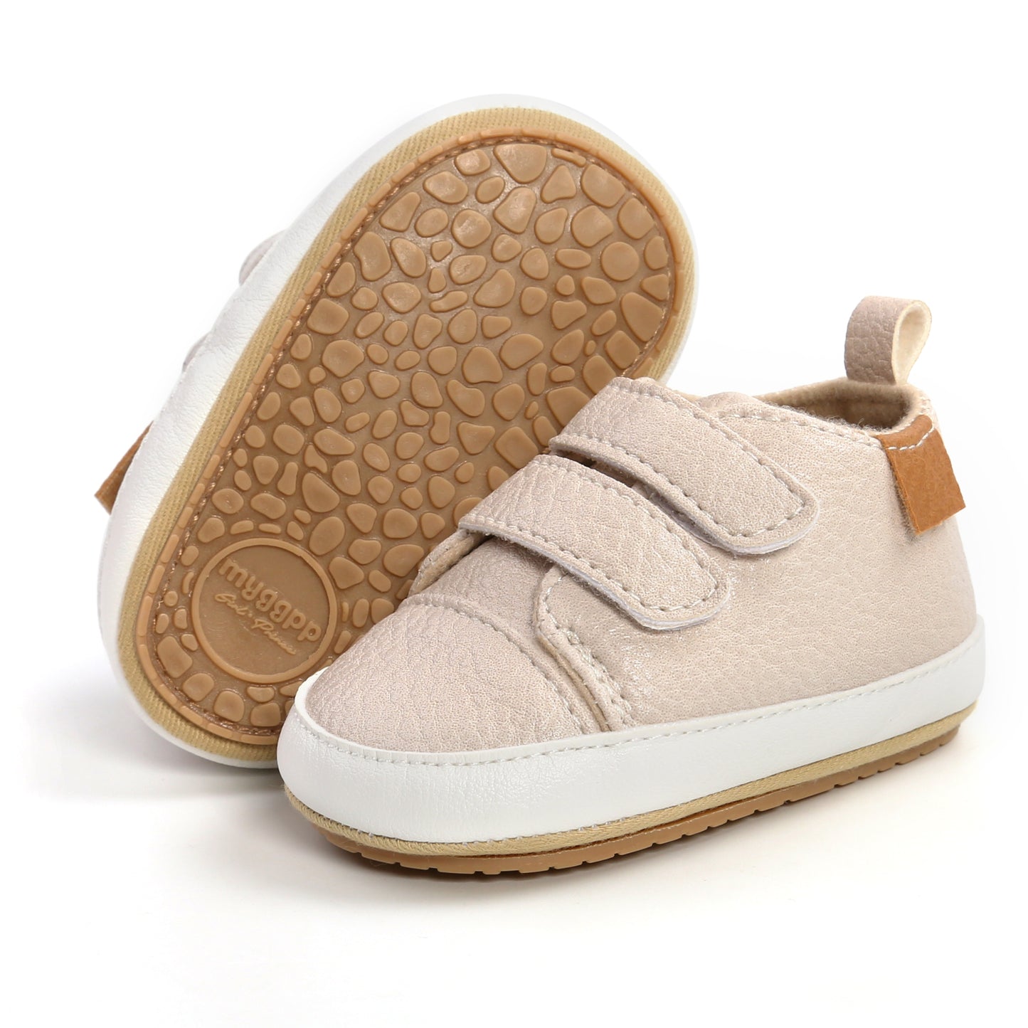 Non-Slip High-Top PU Leather Walking Shoes for Baby Boys and Girls