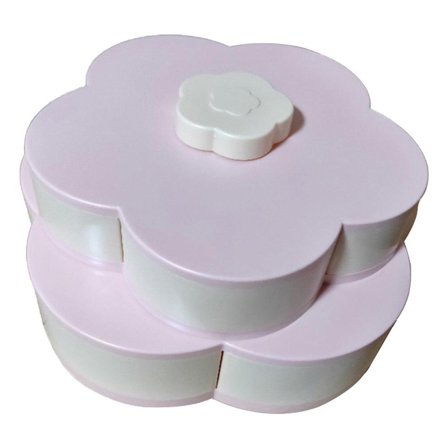 1-Piece 2-Layer Snack Box Candy Dish