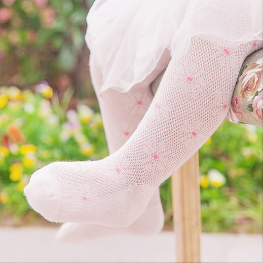 Autumn and Winter Baby Girls Leggings with Lace Bow