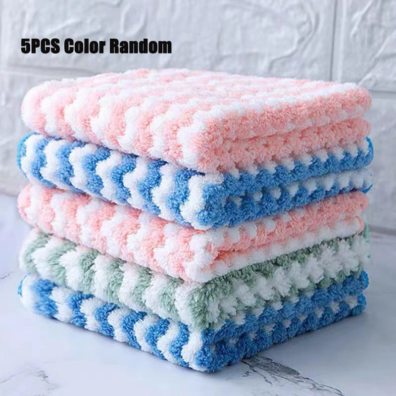 5/10/20/30 Pack Coral Fleece Microfiber Dish Cloths