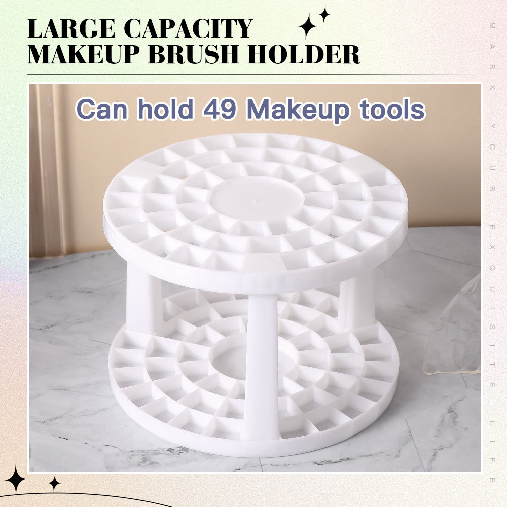 Makeup Brush Storage Rack: Lightweight and Stylish Display Stand for Organizing Eyebrow Pencils, Cosmetic Brushes, and More