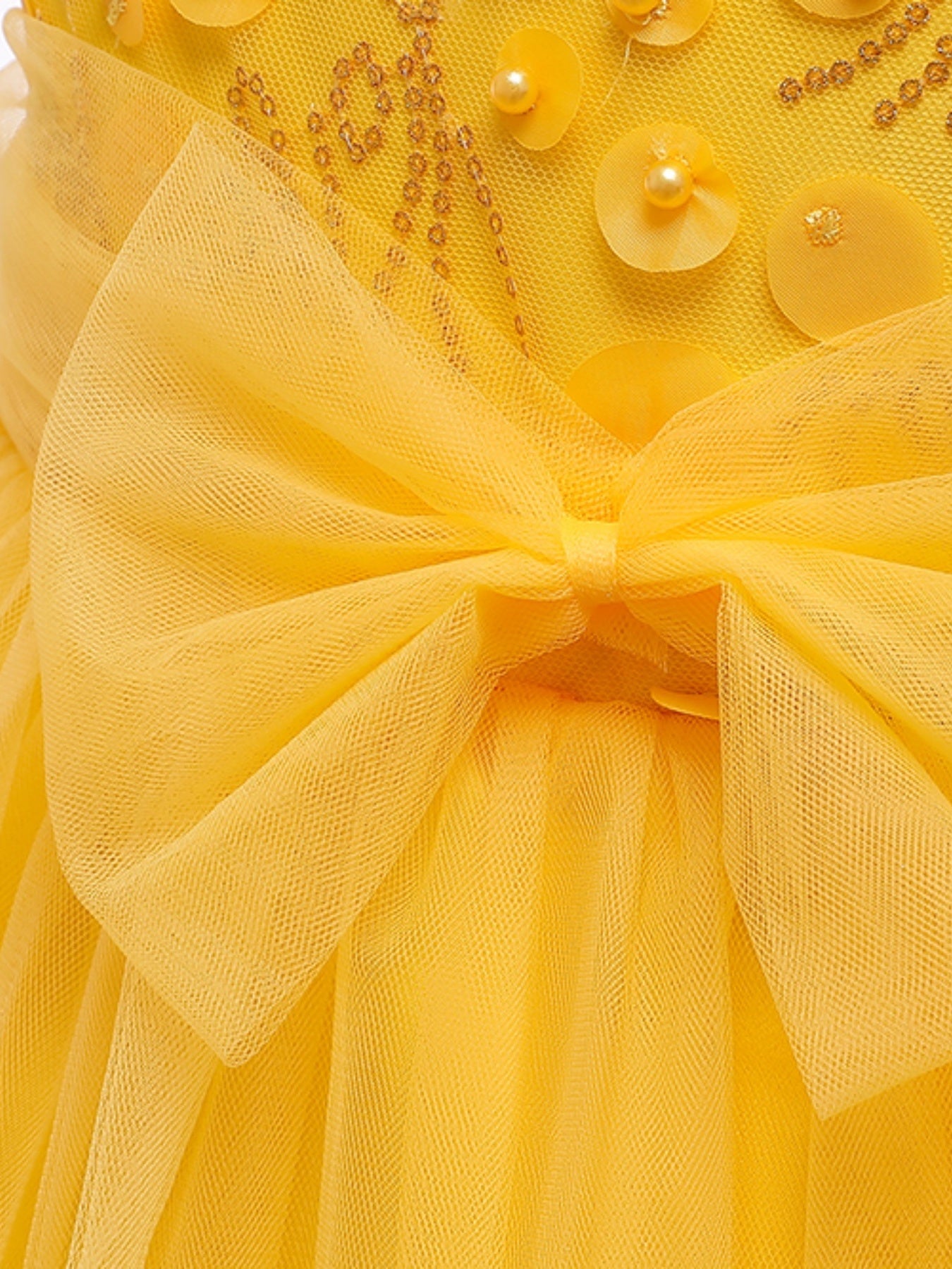 Princess Sleeveless Bow Sequin Tulle Tutu Dress