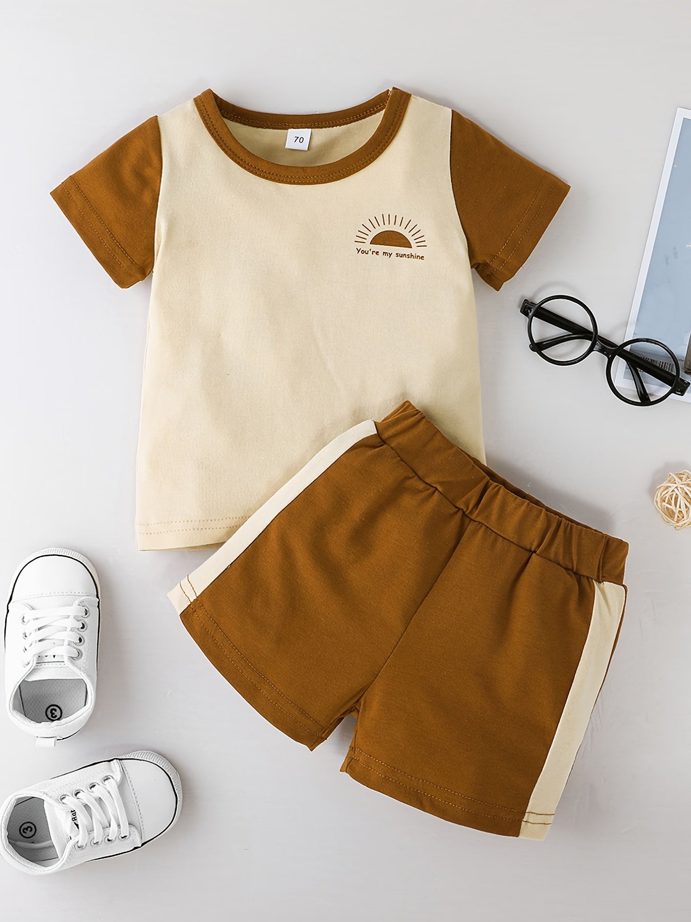 Baby Boys Color Block T-Shirt and Shorts Set