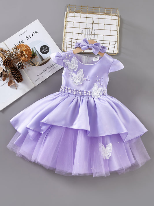 Exquisite Princess Dress & Headband Set