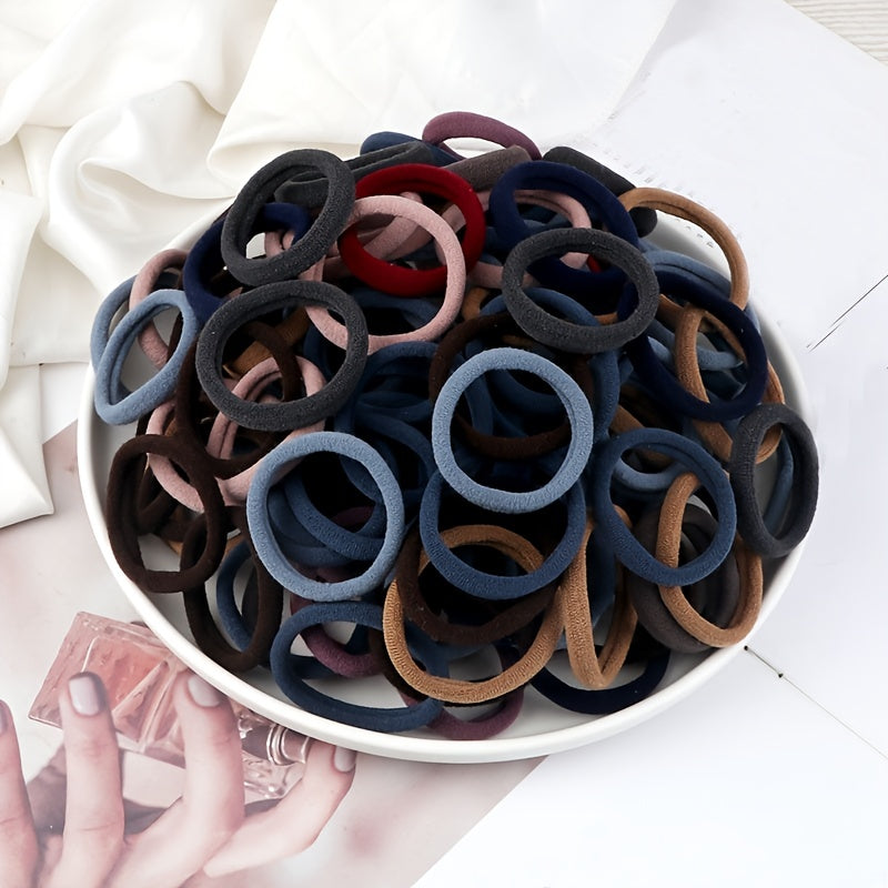 50PCS Solid Color Hairbands