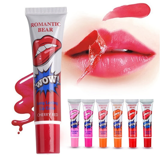 Moisturizing Peel-Off Liquid Lipstick - 6 Colors, Waterproof, Long-lasting, Lip Gloss Mask, Makeup Tear Pull Lip Lint Cosmetics