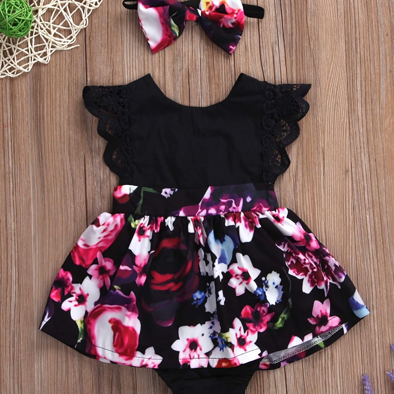 2PCS Newborn Infant Dress Set for Baby Girls