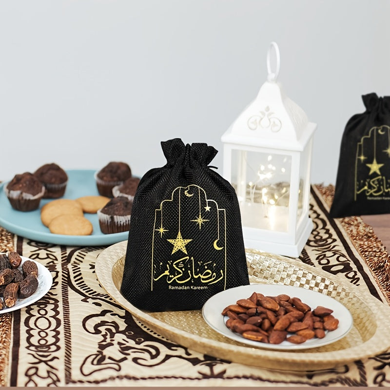 3pcs Ramadan Theme Cloth Bag Decoration Set