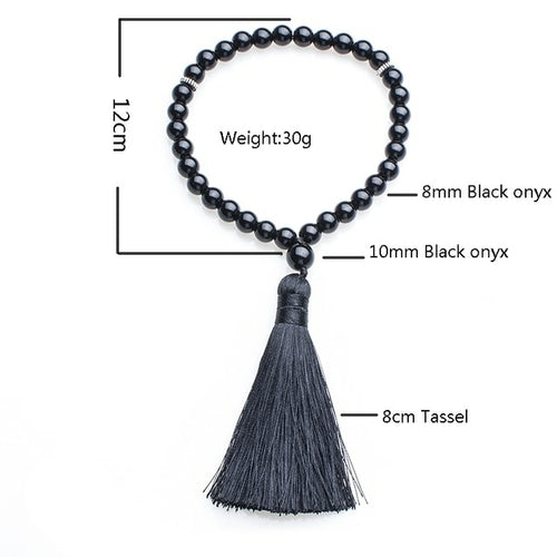 8mm Black Onyx Tasbih Prayer Beads