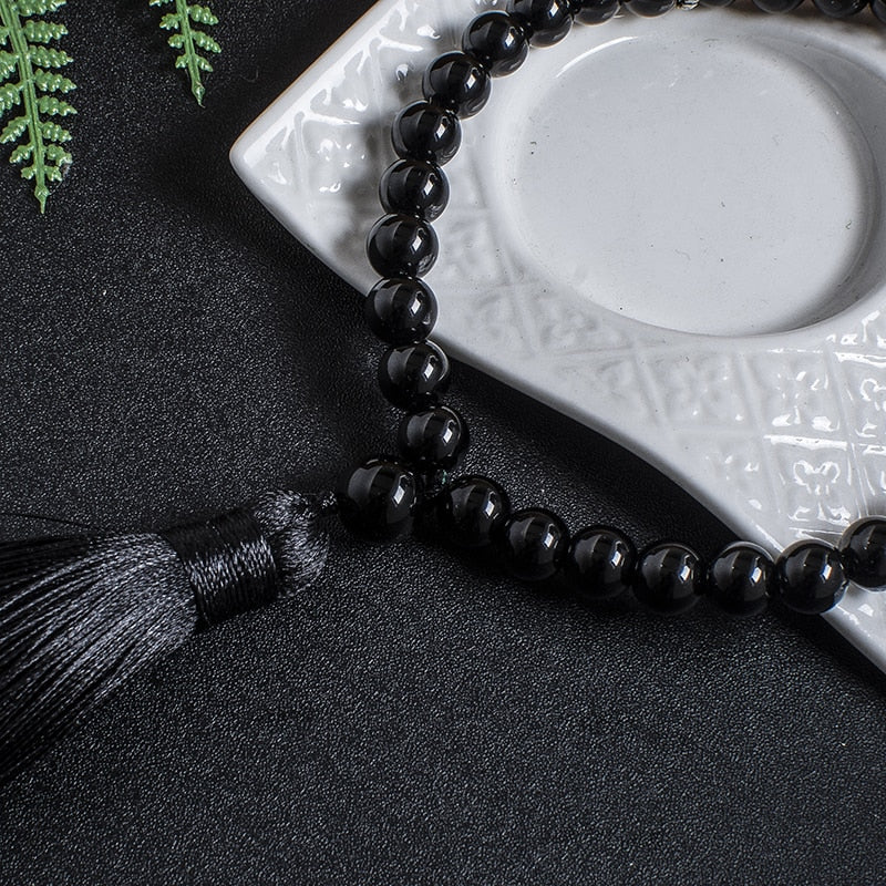 8mm Black Onyx Tasbih Prayer Beads