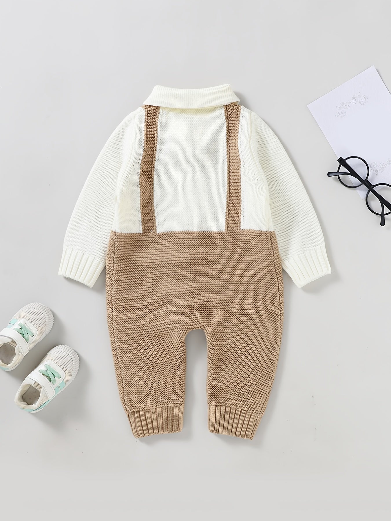 Newborn Infant Gentleman Sweater Romper