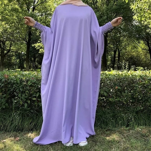 Elegant Butterfly Modest Abaya with High Quality Elastic for Ramadan and Eid