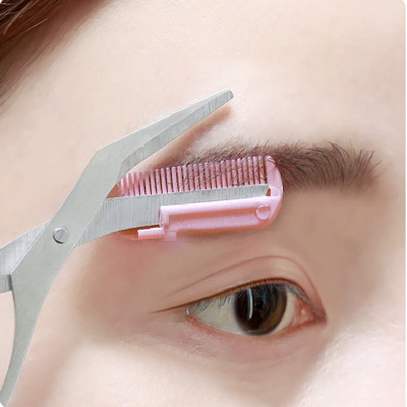 Precision Eyebrow Grooming Kit: Trimmer, Scissor and Comb for Perfectly Shaped and Groomed Brows