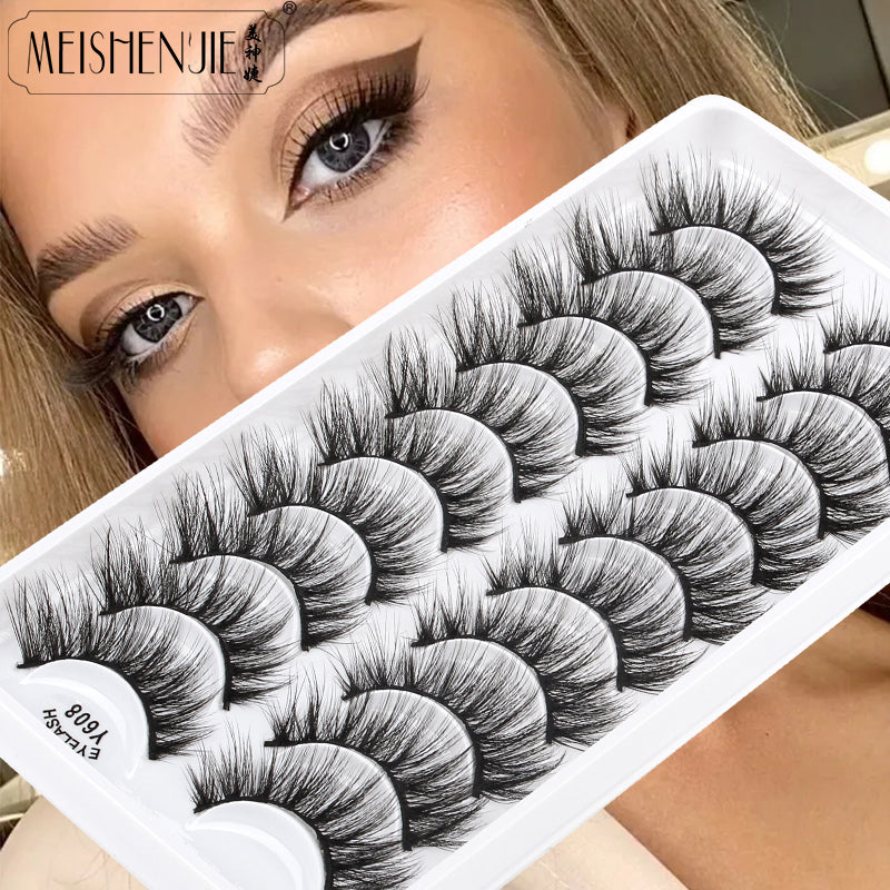 3D Mink False Eyelashes Set by Meishenjie