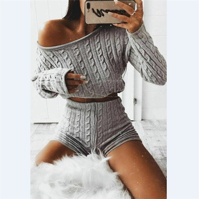 2023- Amazing Women Knit Sweater Top Lounge