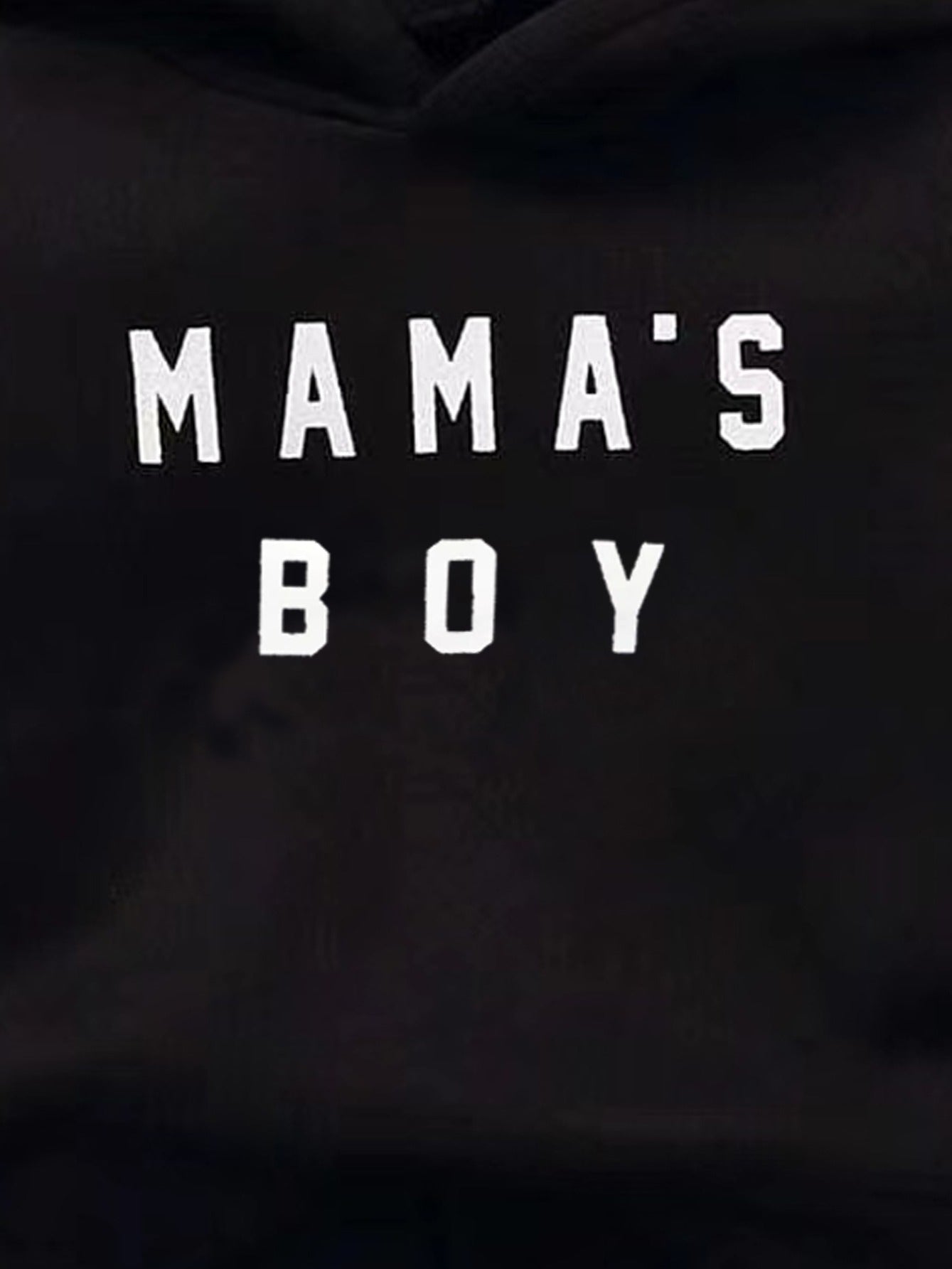 "MAMA'S BOY" Thermal Hoodie and Sweatpants Set for Baby Boys