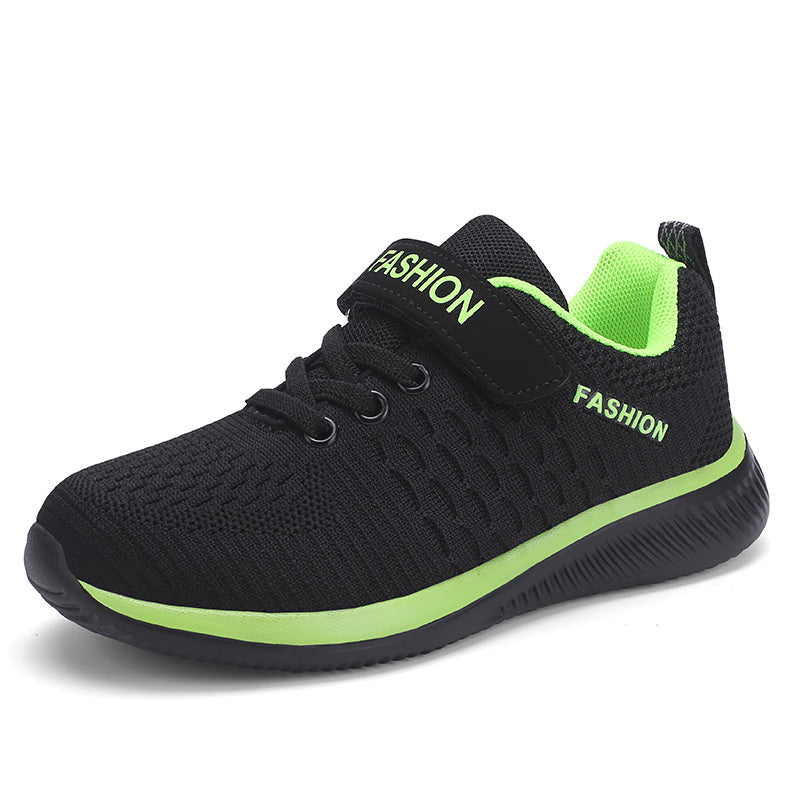 Toddler Kids Boys Breathable Black Sneakers Shoes